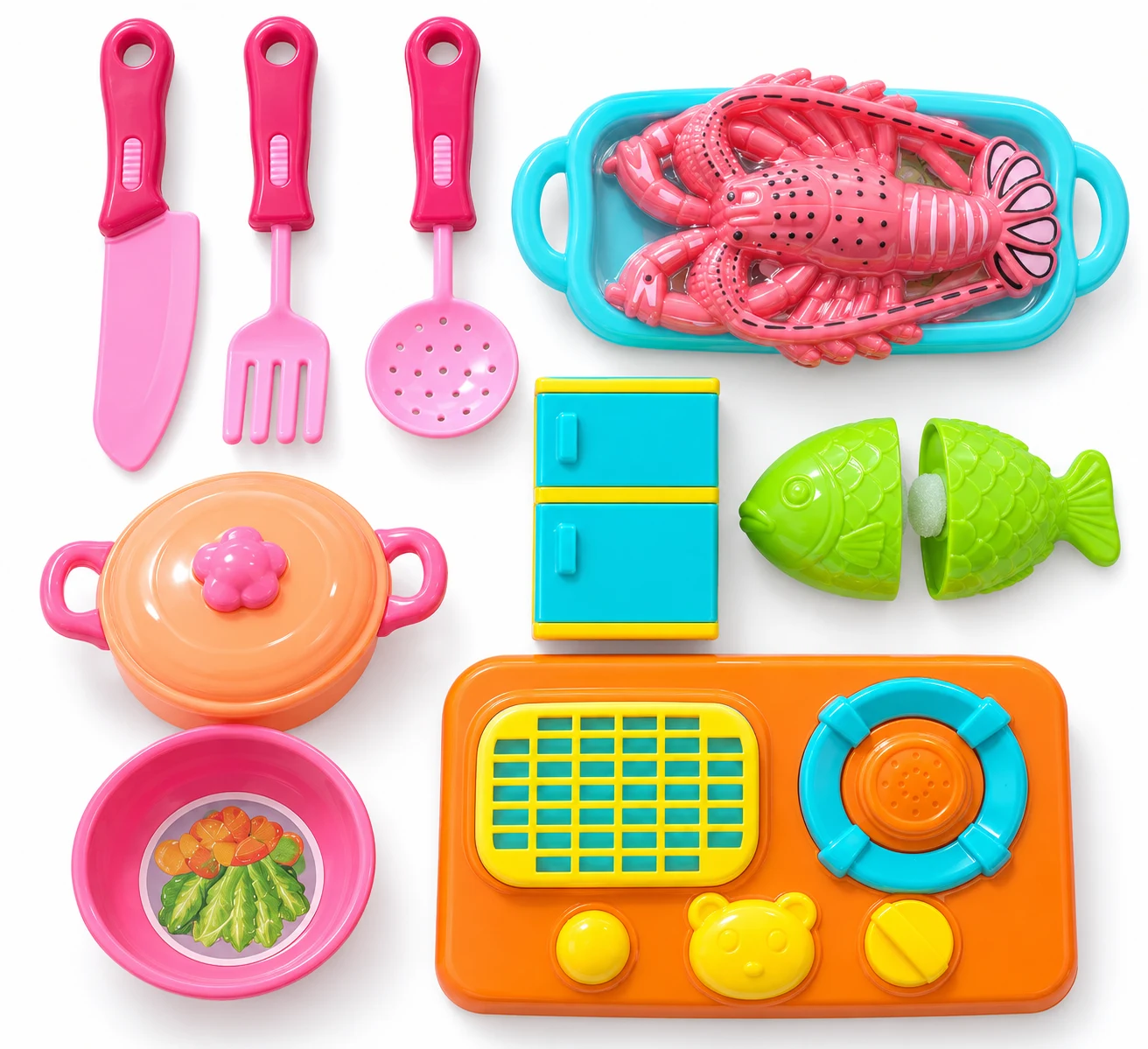 Kids’ Kitchen & Barbecue Playset — Image 3