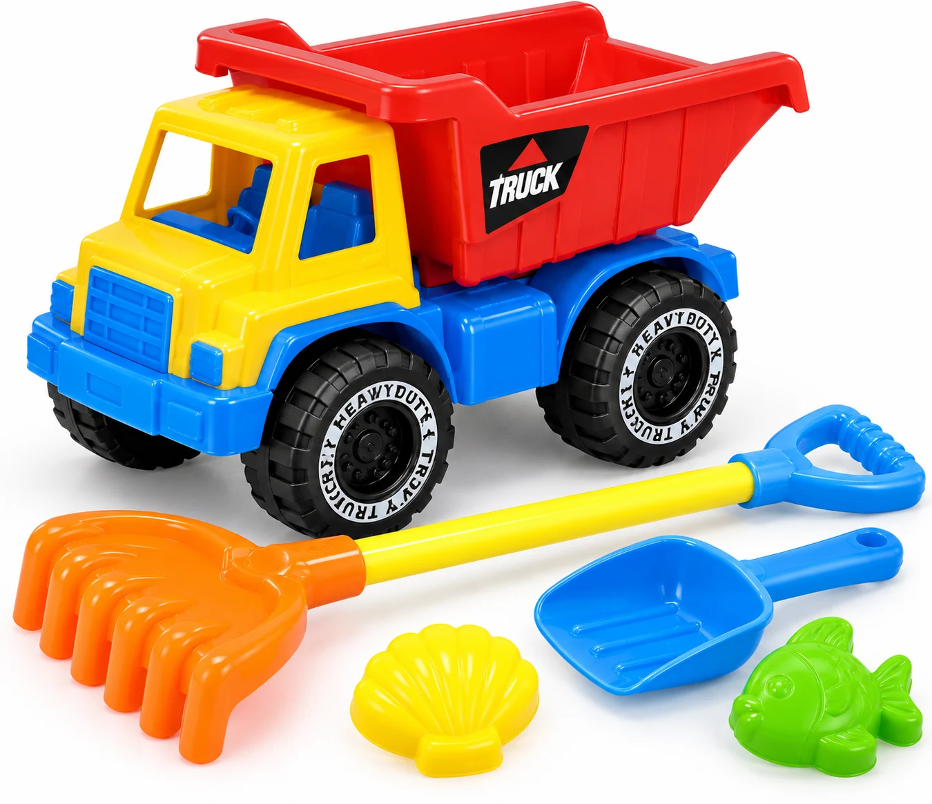 Kids’ Dump Truck & Beach Playset