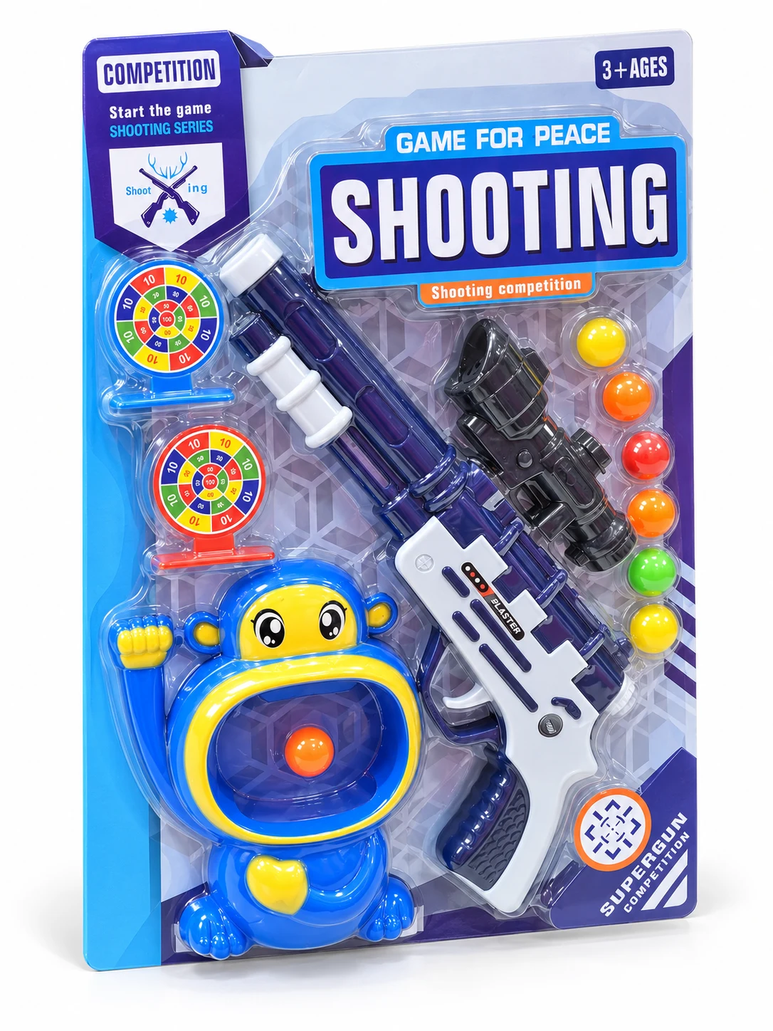 Kids’ Ball Launcher & Monkey Target Game — Image 2