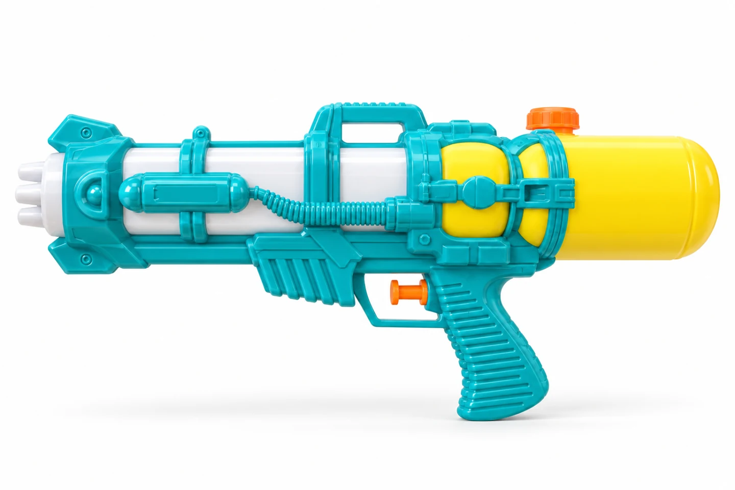 Teal & Yellow Toy Water Blaster — Image 3