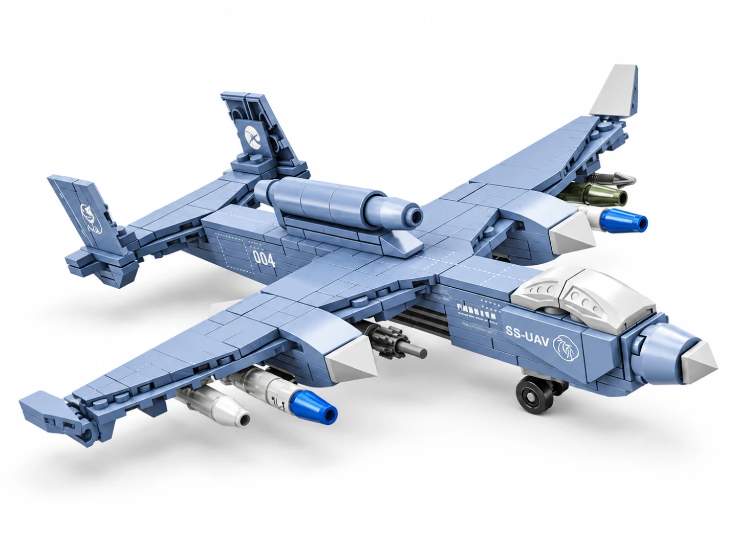KAZI SS-UAV Aircraft Building Block Set – 253+ Pieces — Image 3
