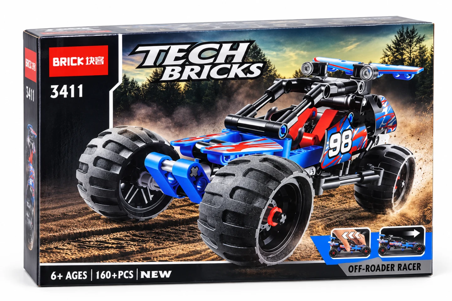 BRICK Tech Bricks Off-Roader Racer – 3411
