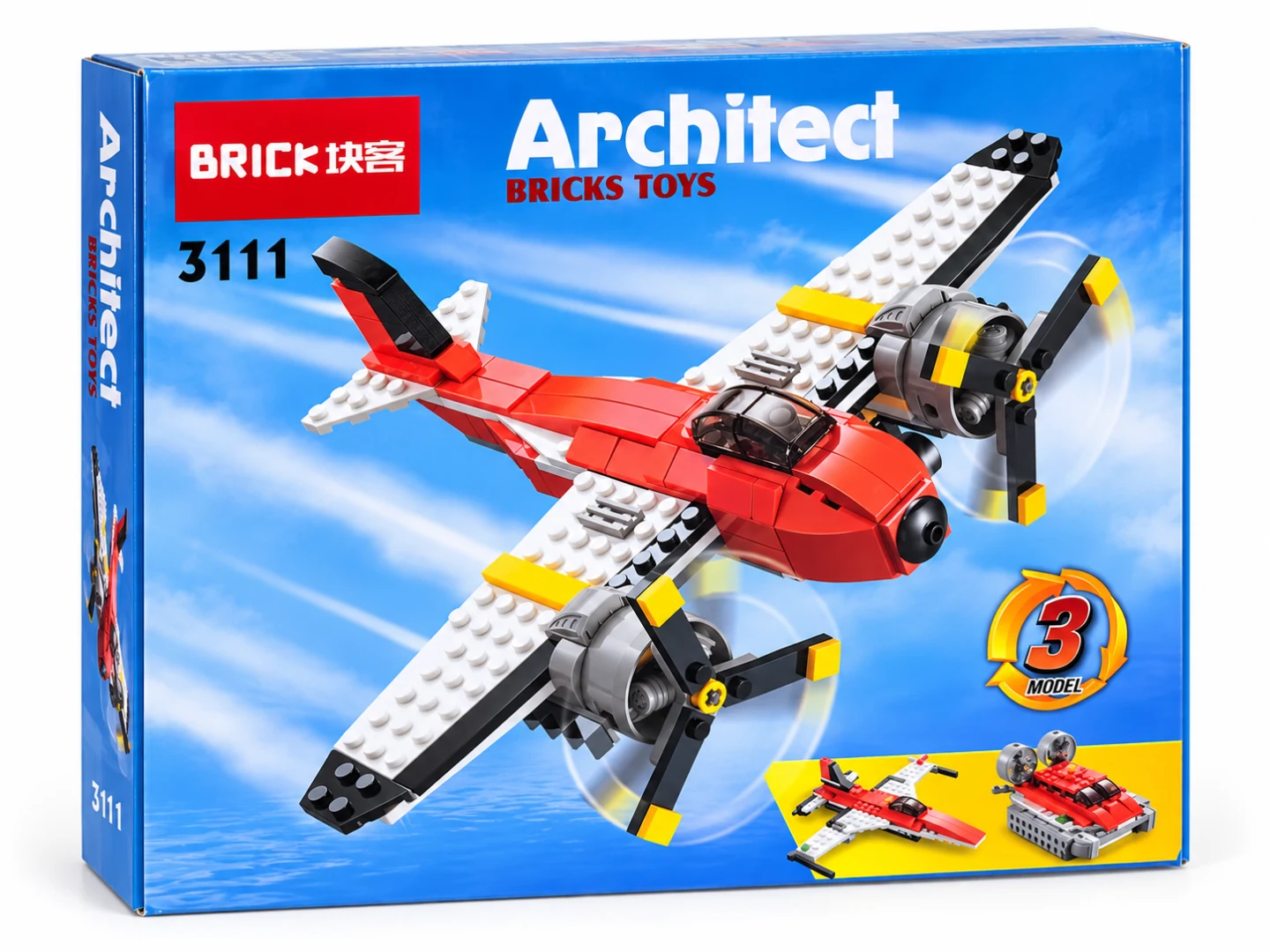 BRICK Architect Propeller Adventures 3-in-1 Building Set – 3111 — Image 2