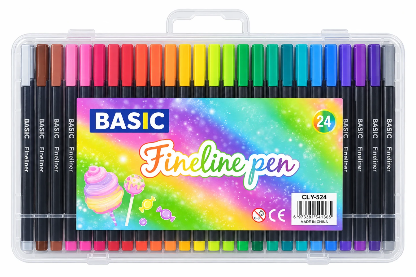 BASIC Fineliner Pen Set – 24 Colours — Image 2