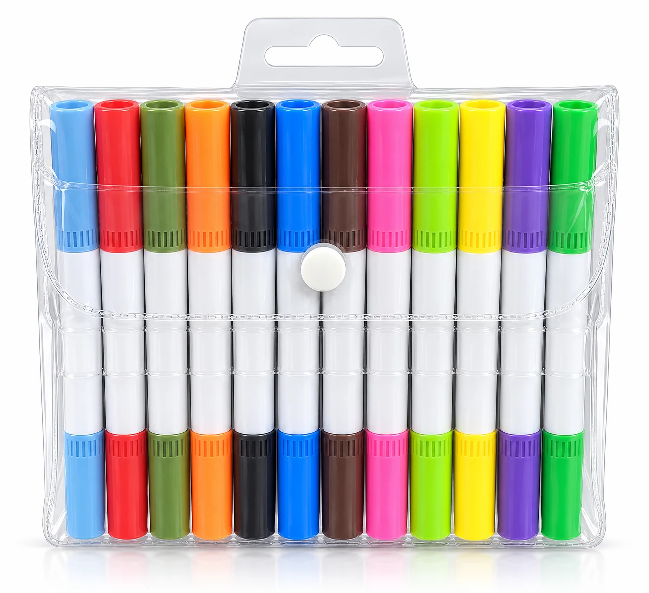 24-Colour Dual-Tip Pen Set – Model 001-24 — Image 3