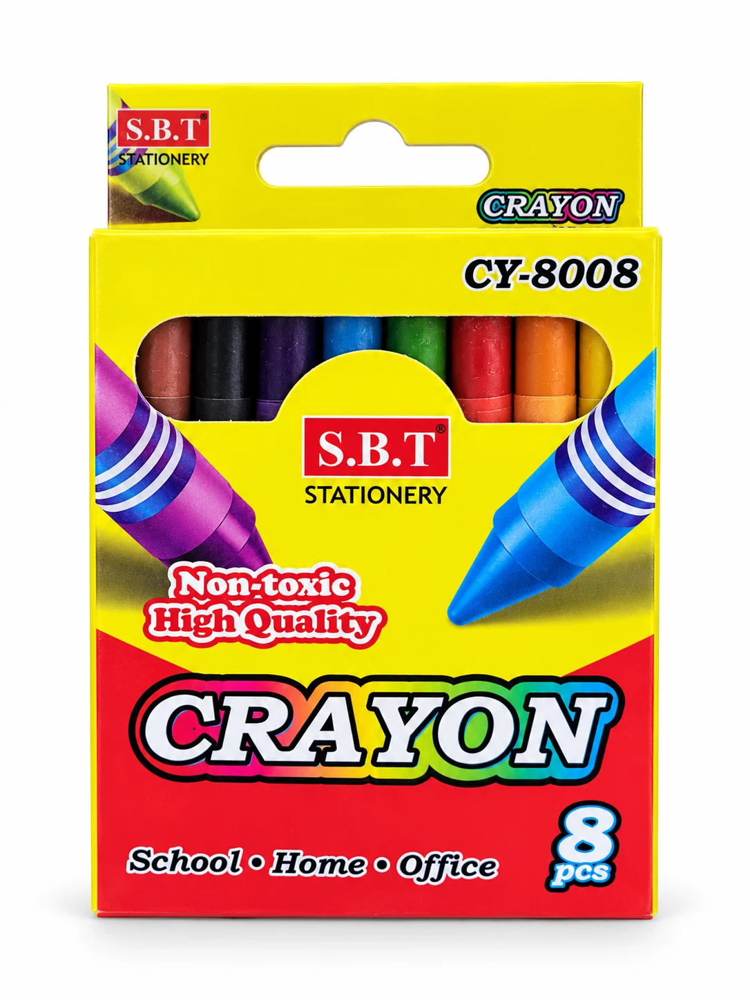 S.B.T Crayon Set – 8 Pieces (CY-8008)