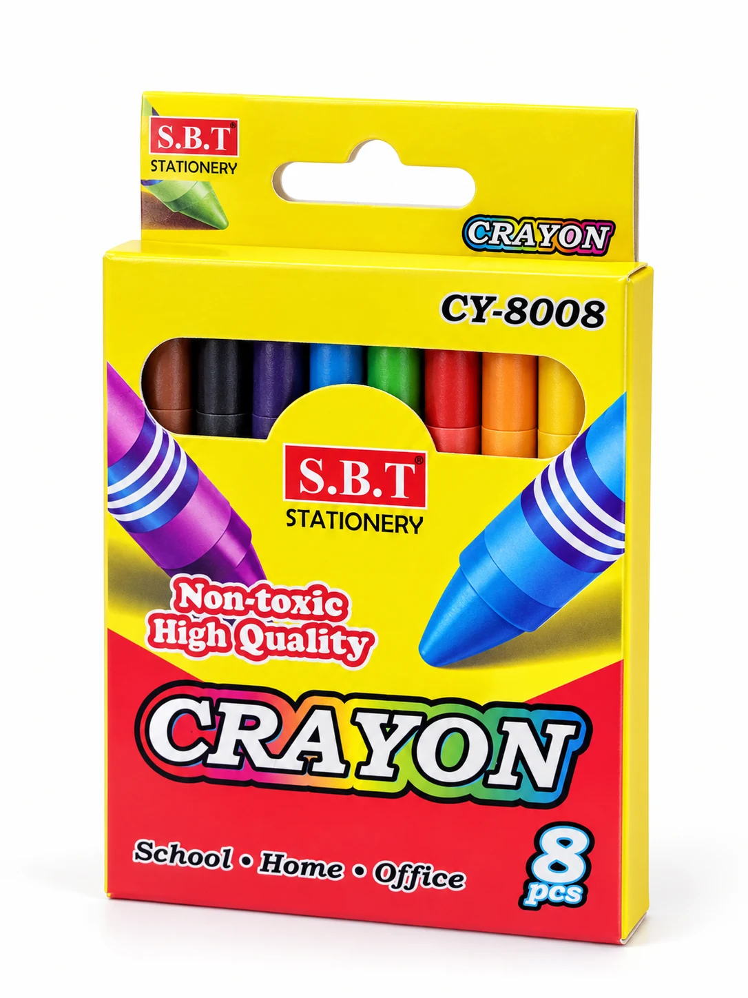 S.B.T Crayon Set – 8 Pieces (CY-8008) — Image 3