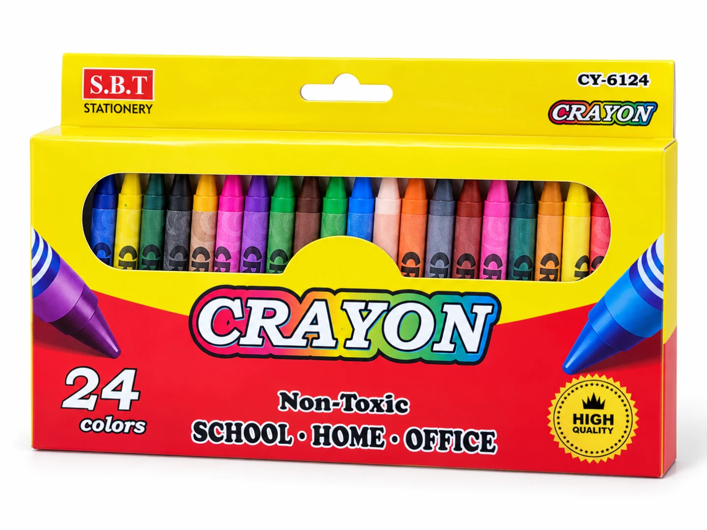 S.B.T Crayon Set – 24 Colours (CY-6124) — Image 2