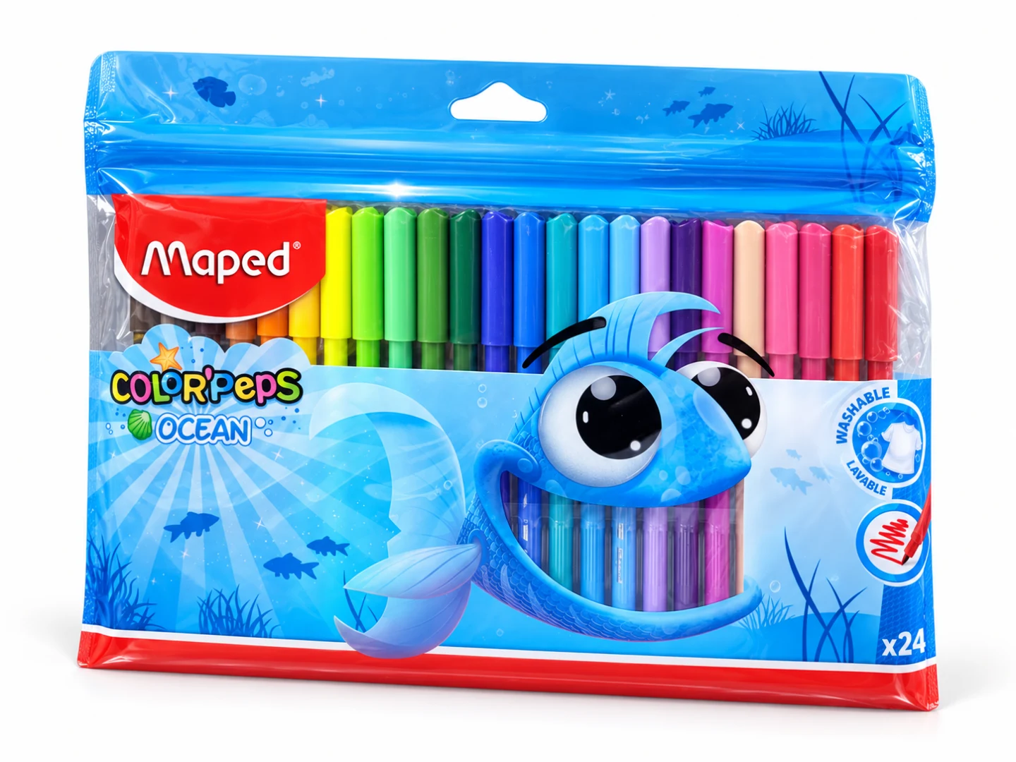 Maped Color’Peps Ocean Washable Felt Pens – 24 Colours — Image 2