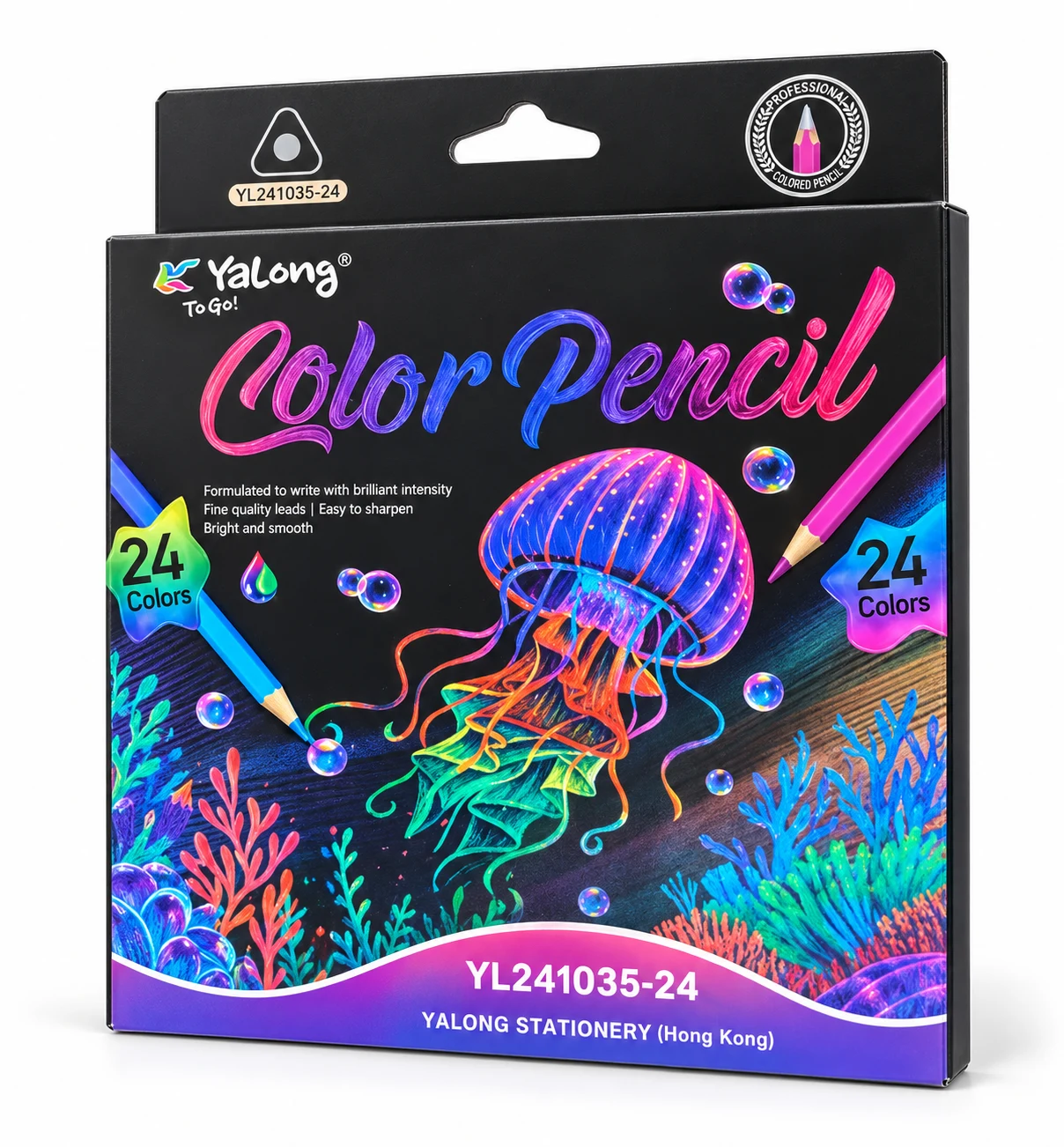 YaLong Colour Pencils – 24 Colours (YL241035-24) — Image 2