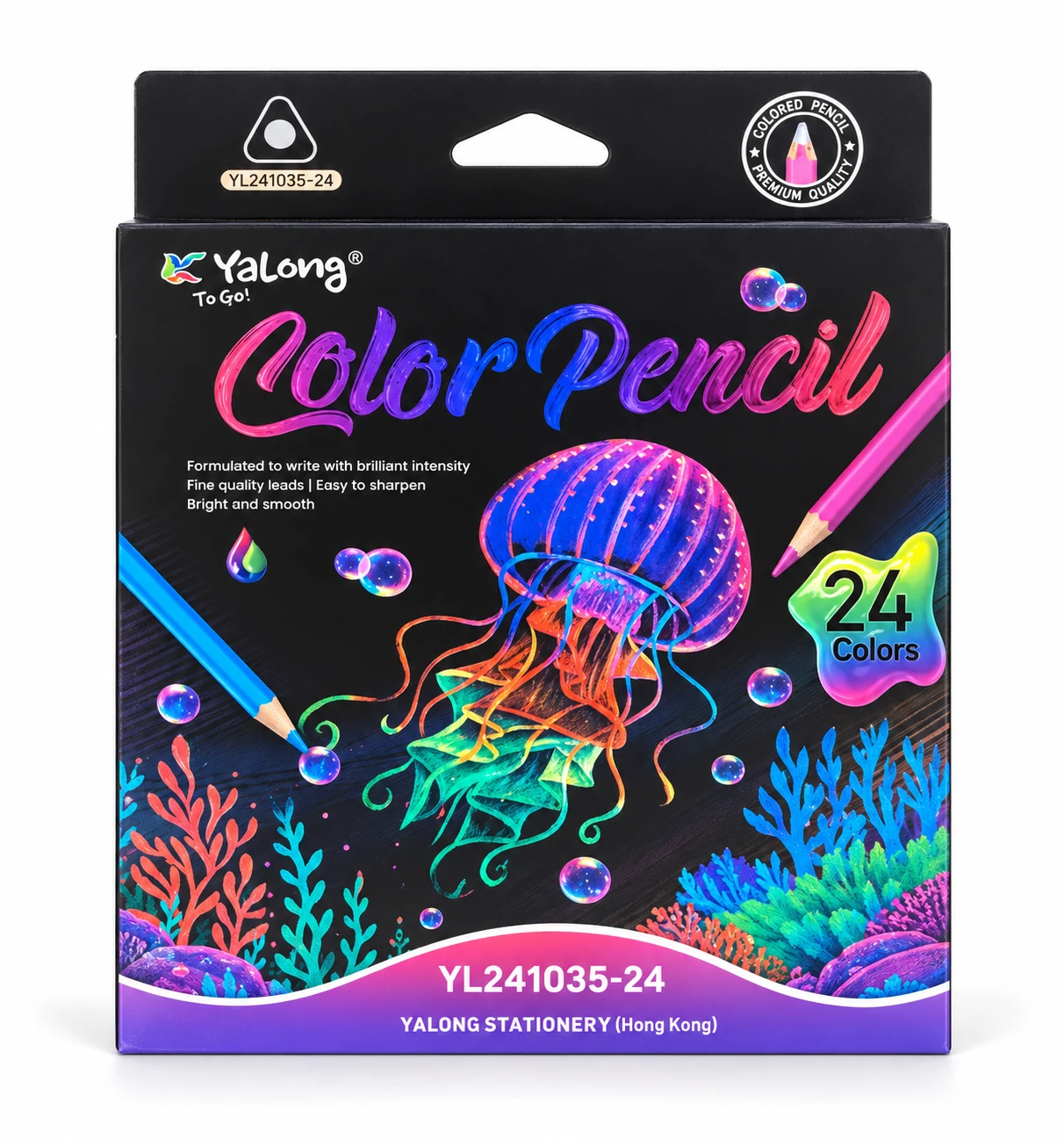 YaLong Colour Pencils – 24 Colours (YL241035-24) — Image 3