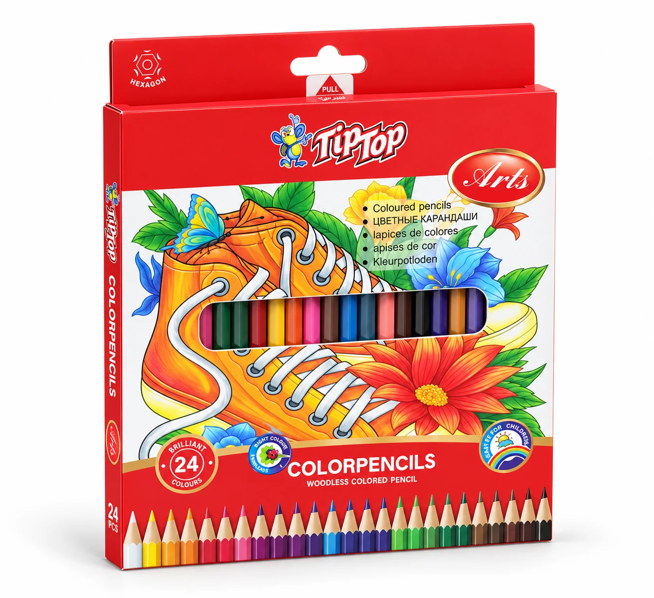 TipTop Arts Colour Pencils – 24 Colours — Image 3