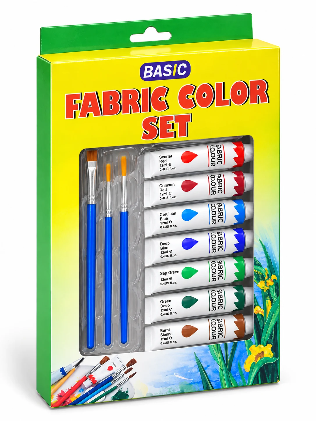 BASIC Fabric Colour Set with Brushes — Image 2