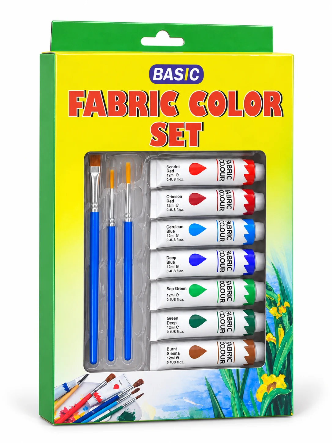 BASIC Fabric Colour Set with Brushes — Image 3