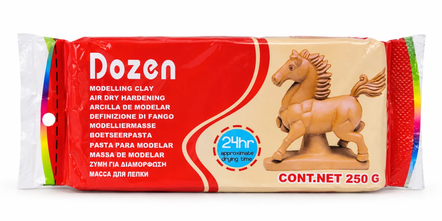 Dozen Air-Dry Modelling Clay – 250 g — Image 2