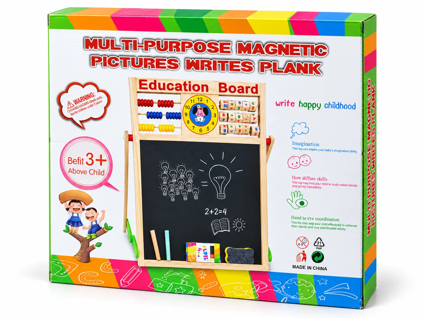 Multipurpose Wooden Education Board — Image 3