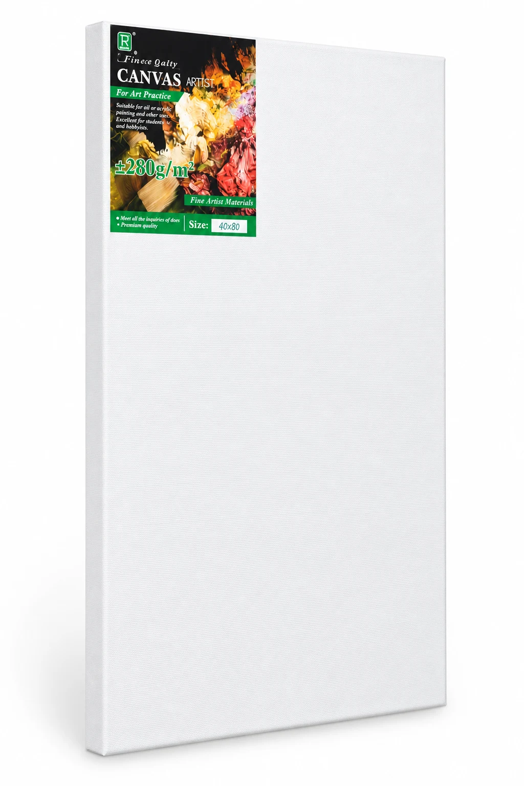 White Artist Canvas – 40 × 80 cm — Image 3